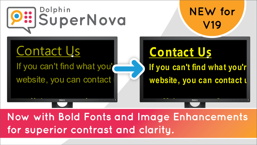 Supernova nyní nově podporuje tučné fonty a vylepšení obrazu pro lepší kontrast a čitelnost